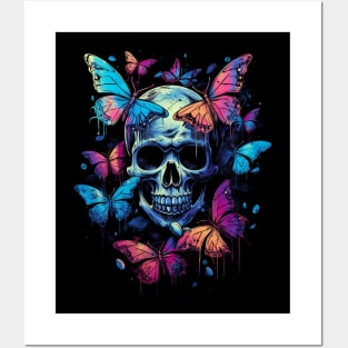 Fairy Grunge Fairycore Aesthetic Skeleton Butterfly Gothic Posters and Art